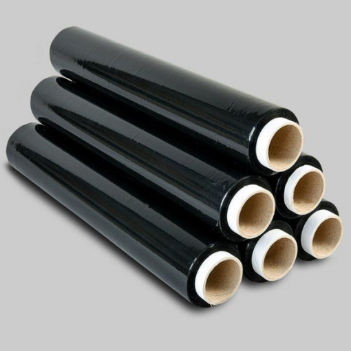 Zestaw: dyspenser + 6 folii stretch czarnych 1.5 kg