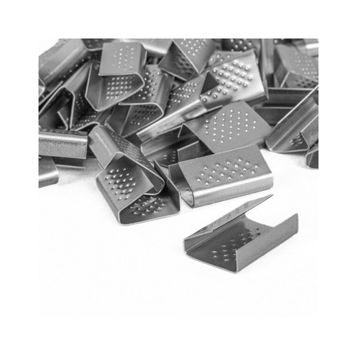 Zapinki metalowe do taśmy spinającej 16mm - 2500 sztuk
