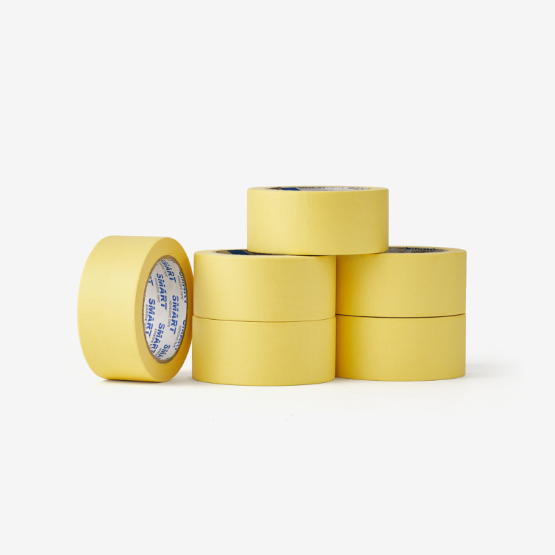 Set aus sechs Malerbändern mit 48 mm Breite – ideal zum präzisen Abkleben von Flächen während der Malerarbeiten.