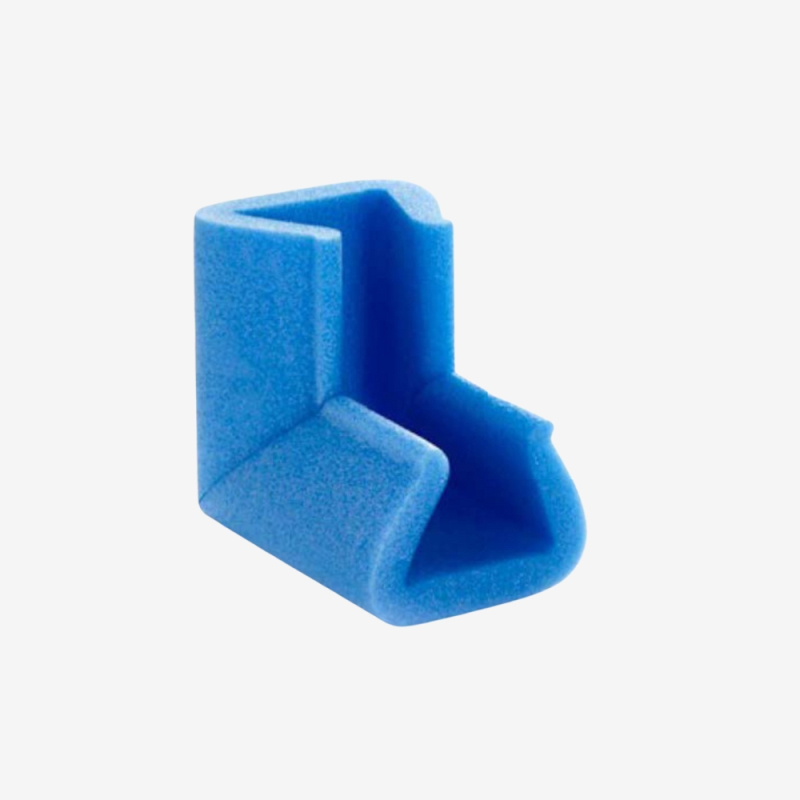 Blaues Schutzprofil aus Polyethylenschaum vom Typ U TULIP CORNER