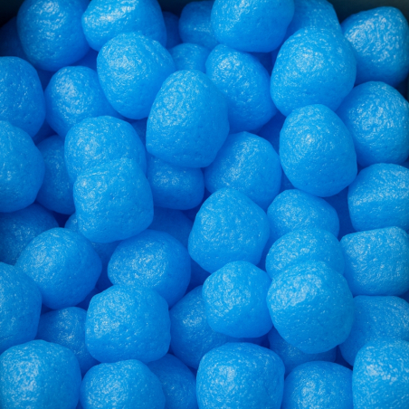 Blauer Skropak - umweltfreundliches Füllmaterial in Würfelform, 200 Liter